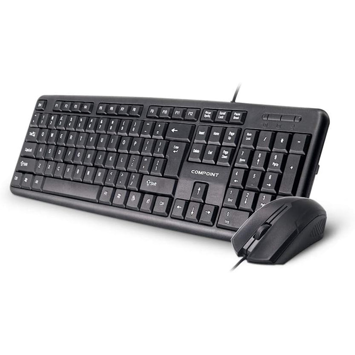 Full size Black Standard USB Keyboard & Mouse set- Netbit UK