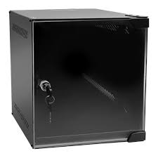 6U 310mm Deep 10" Wall Cabinet (W280xD310)-Black - Flatpack