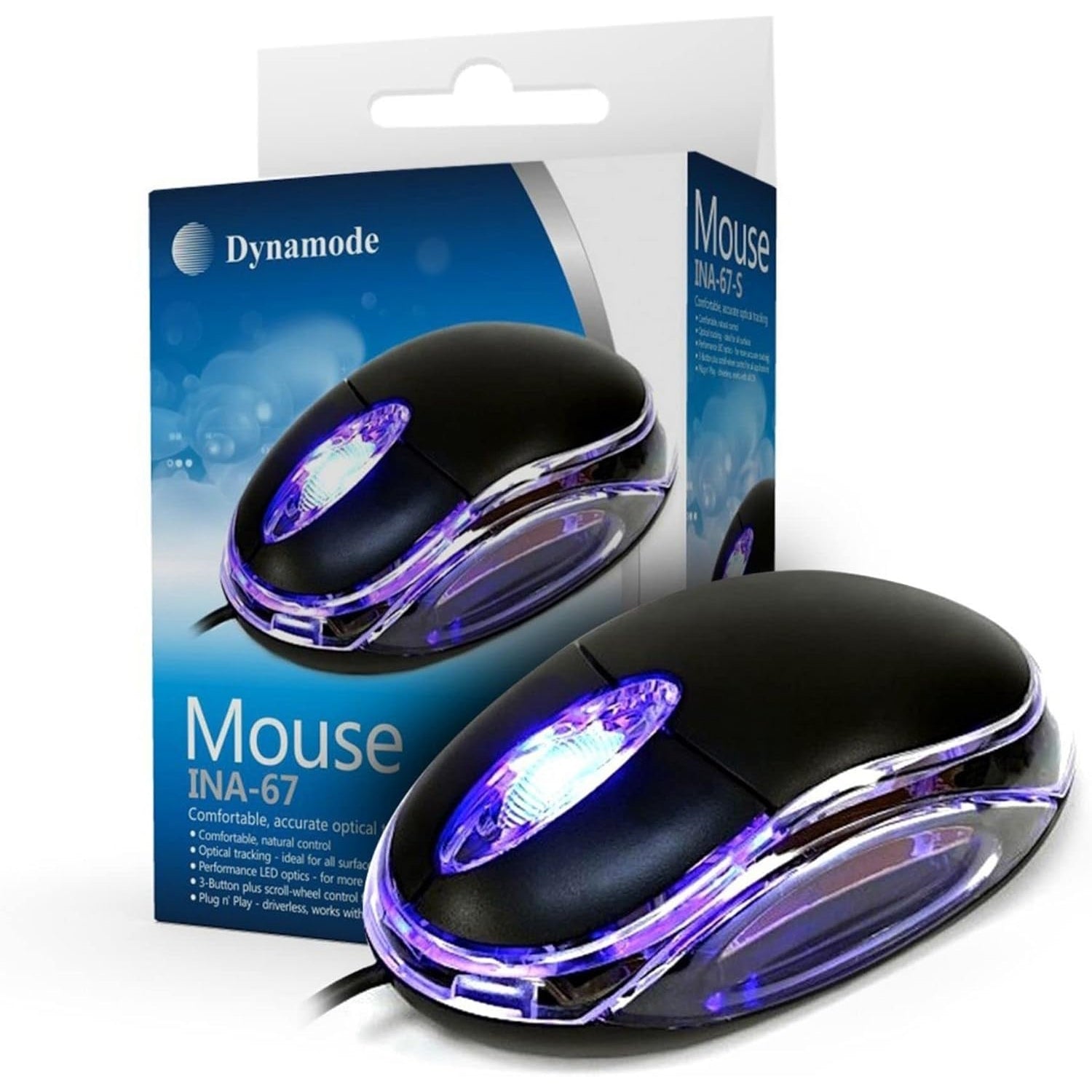 Dynamode Silver USB Optical Mouse - Netbit UK