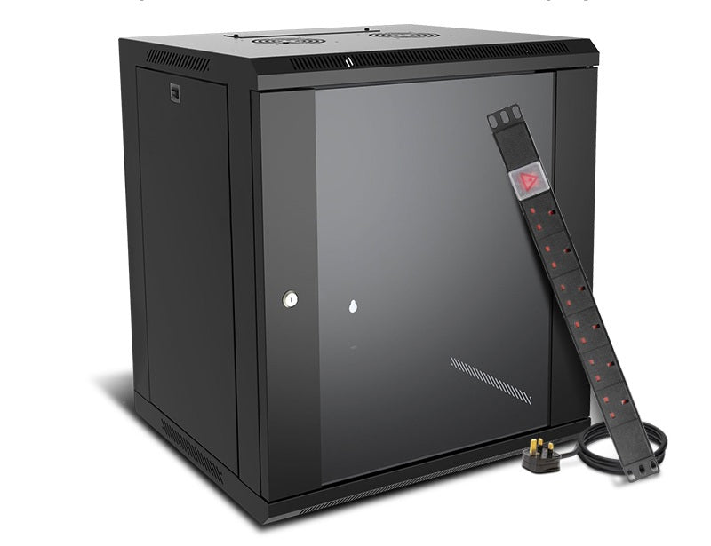 12U cabinet + 6 Way PDU Bundle
