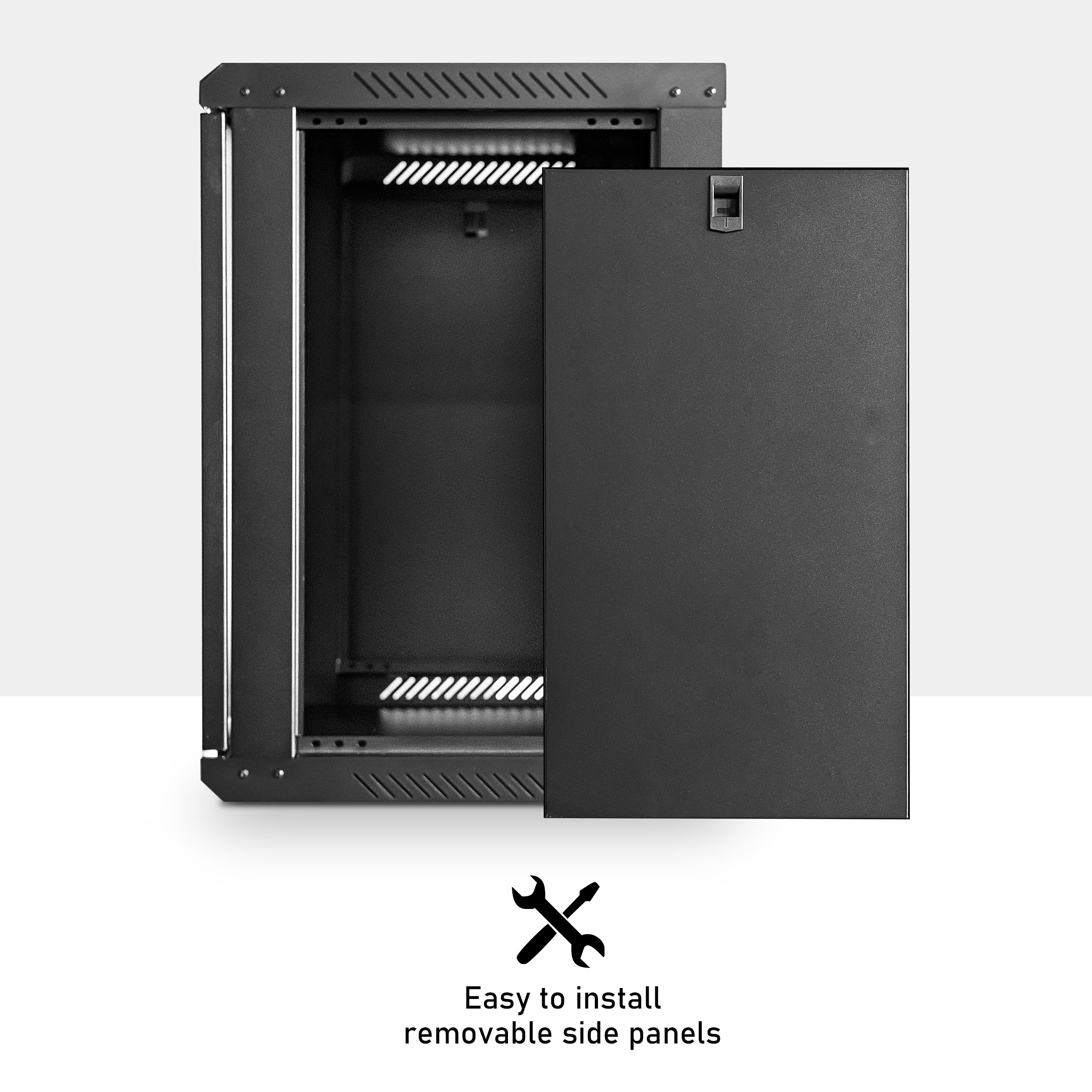 Wall Mount Data Cabinet |12U 550mm Deep + 6 Way 1U 19 inch PDU Bundle