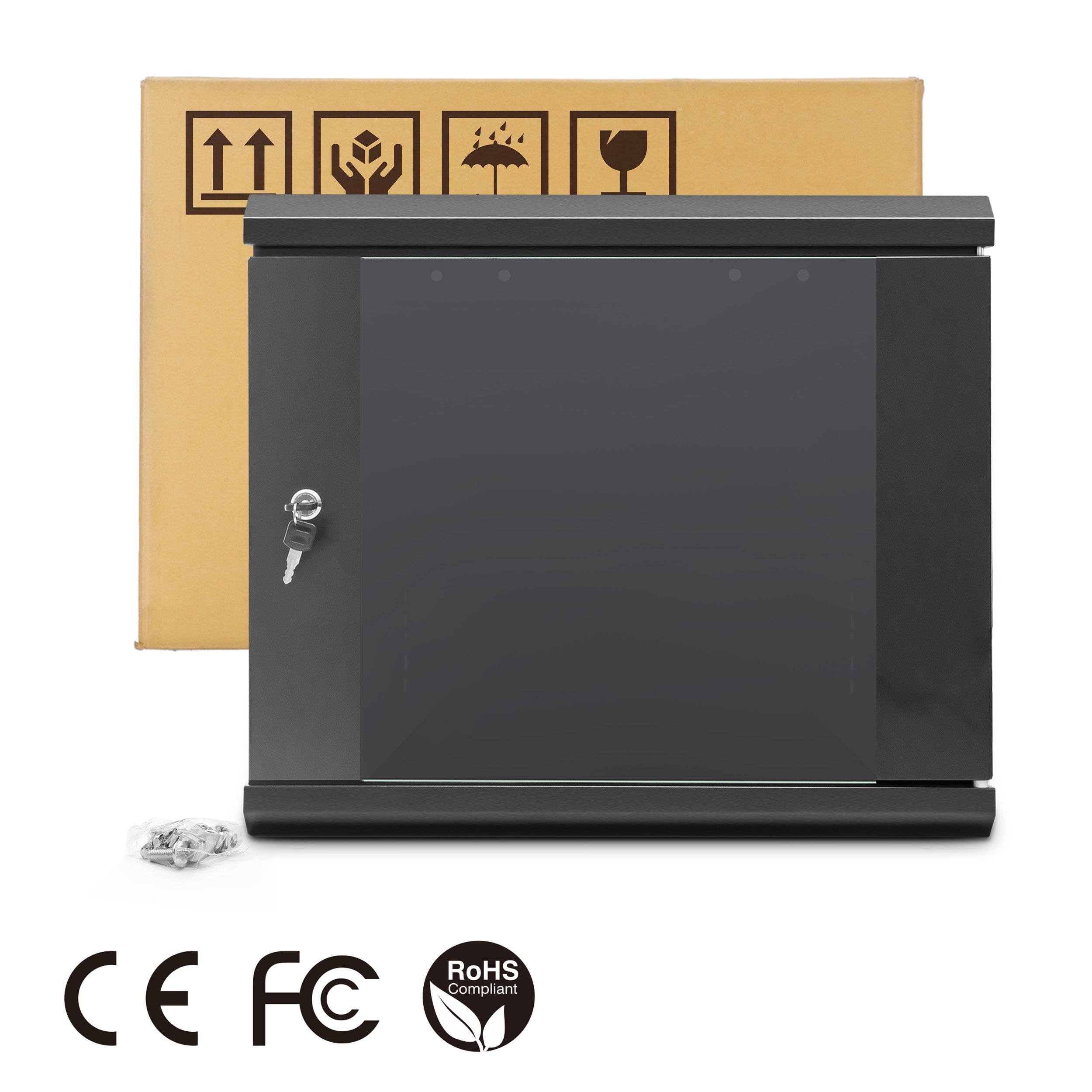 12U 19" 550mm deep flat packed cabinet