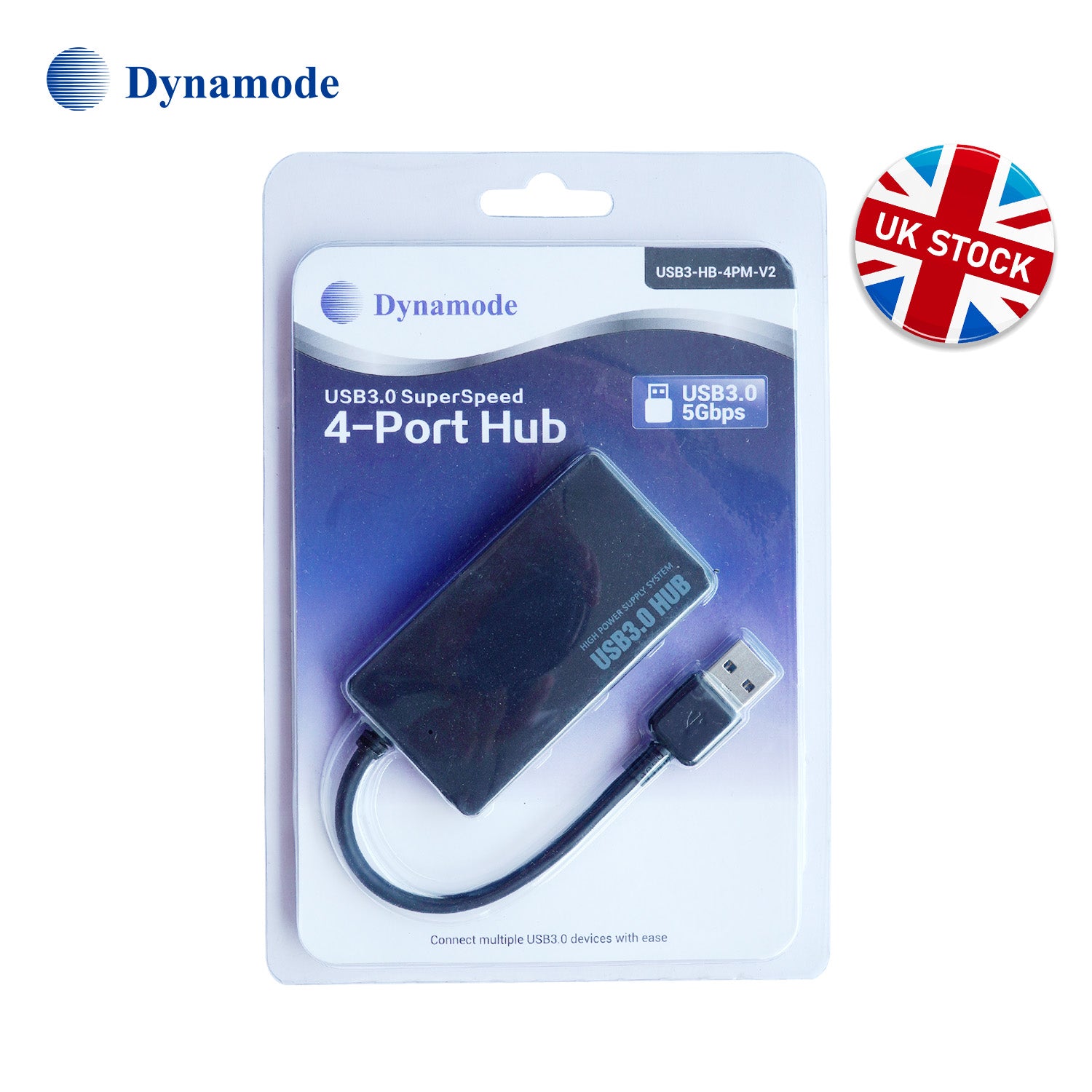 High End 4 Port SuperSpeed USB 3.0 Hub Bundle - Netbit UK