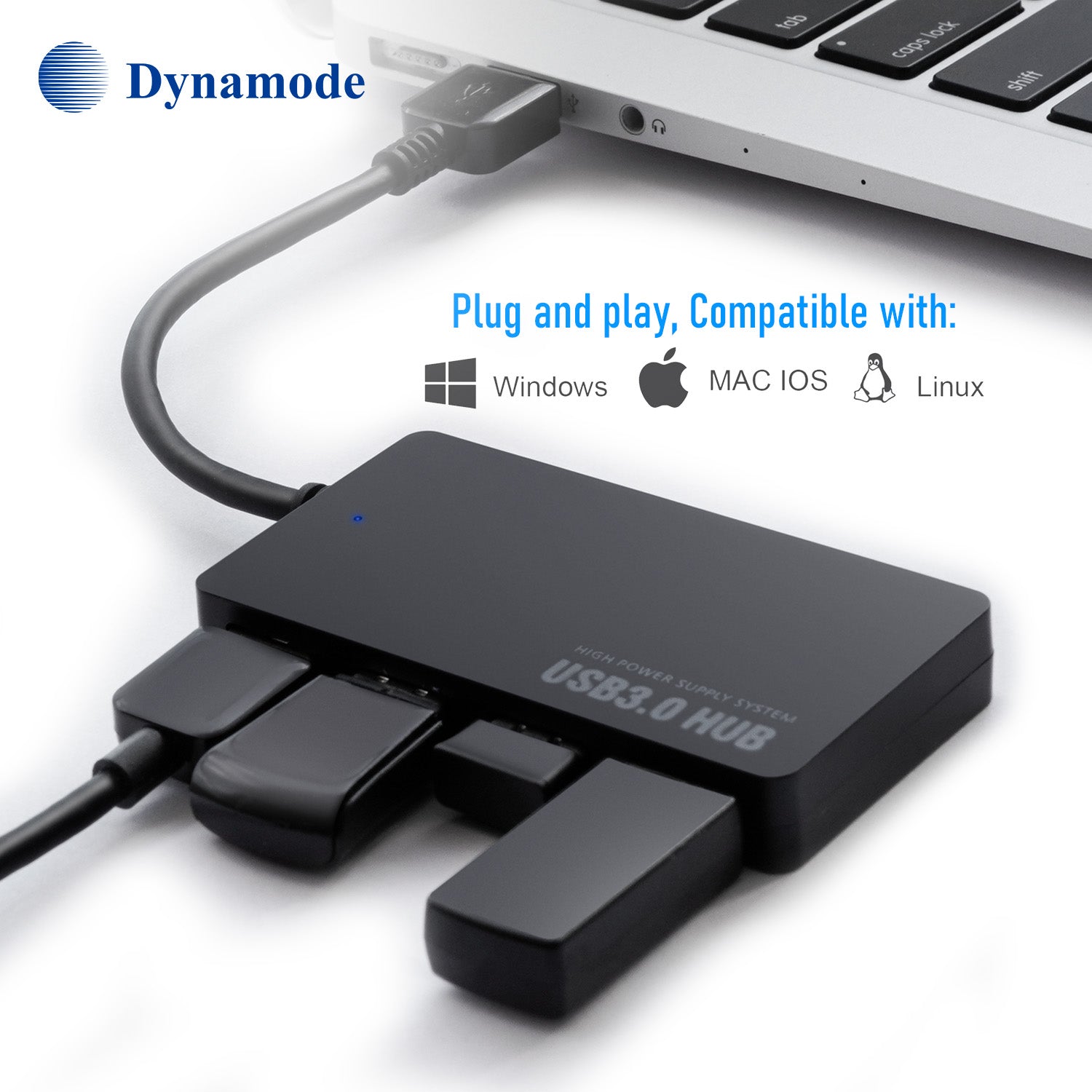 High End 4 Port SuperSpeed USB 3.0 Hub Bundle - Netbit UK
