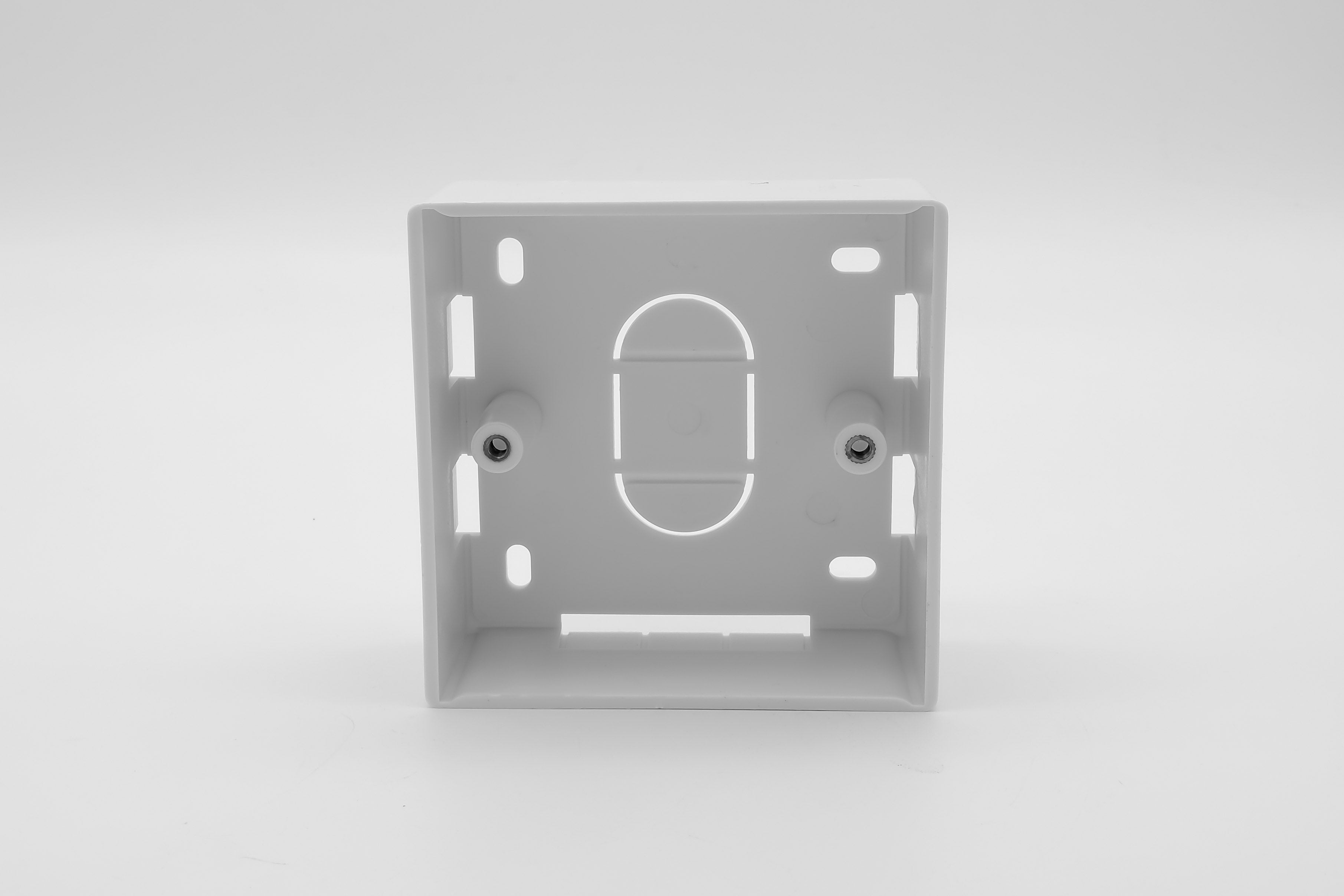 86 x 86 x 32mm - Single Gang Back Box - White - Netbit UK