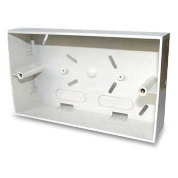 Double Electrical Back Box ,plastic double socket back box