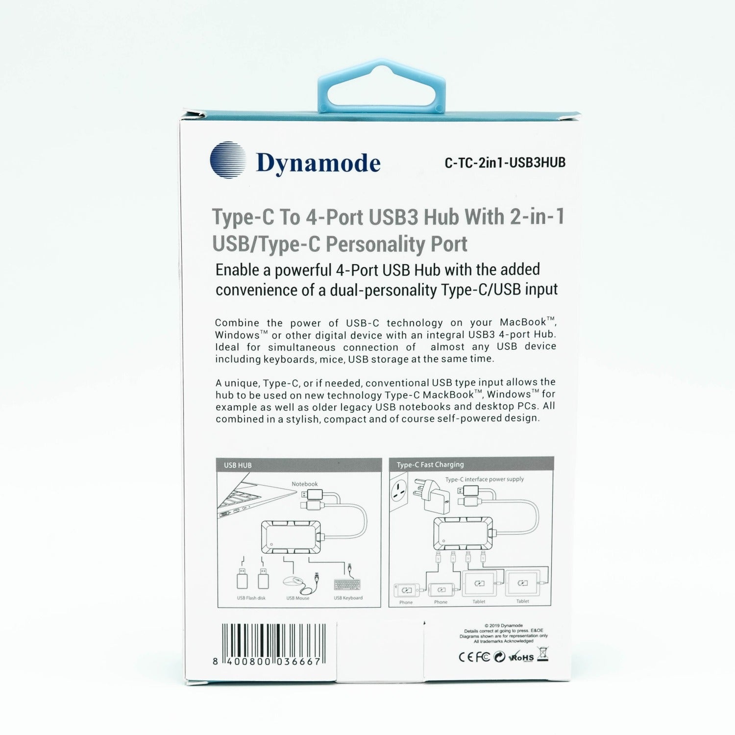 USB3.0 Type-C to 2 in 1 USB3.0 Hub - Netbit UK