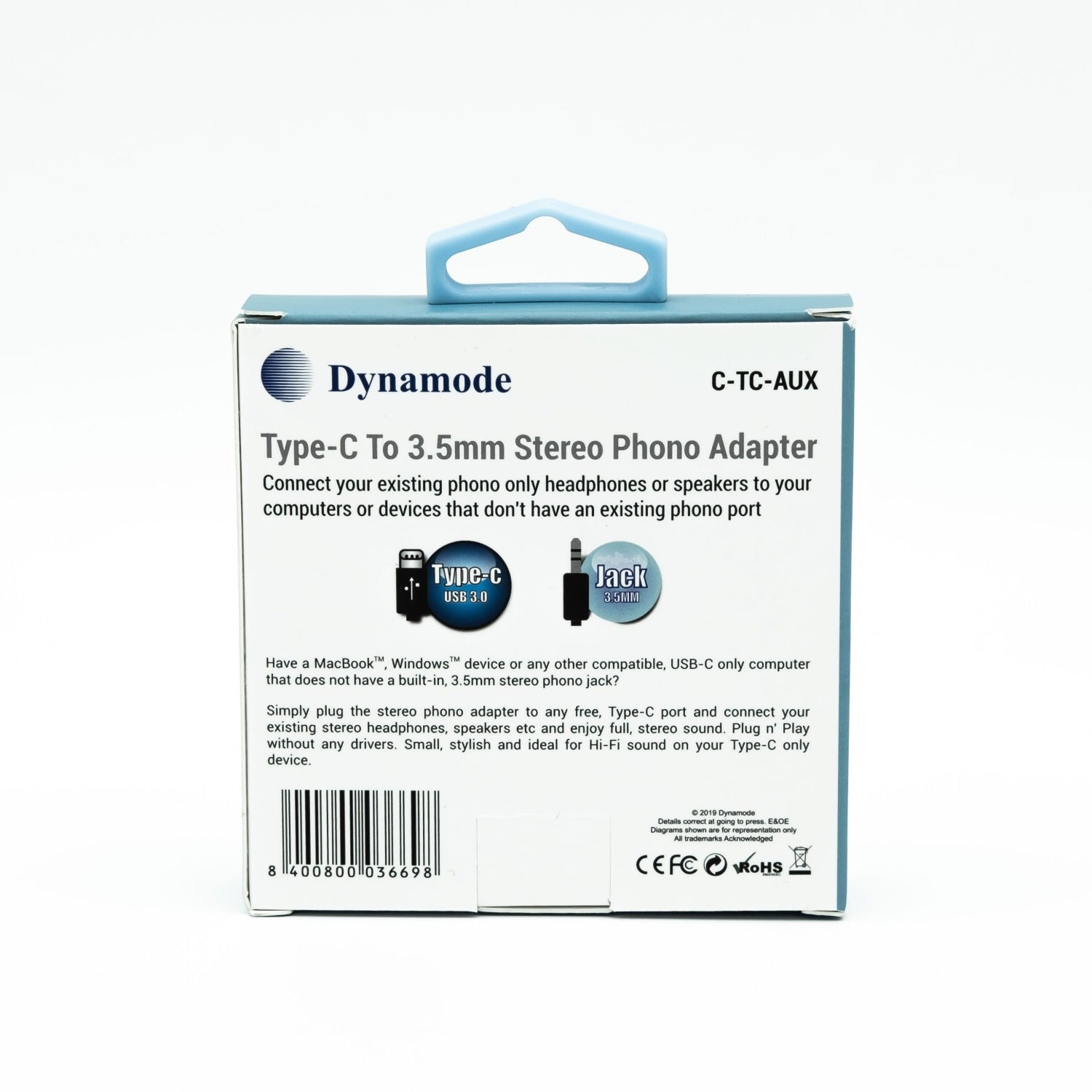 USB3.0 Type-C to 3.5mm Audio Phono Jack Adapter - Netbit UK