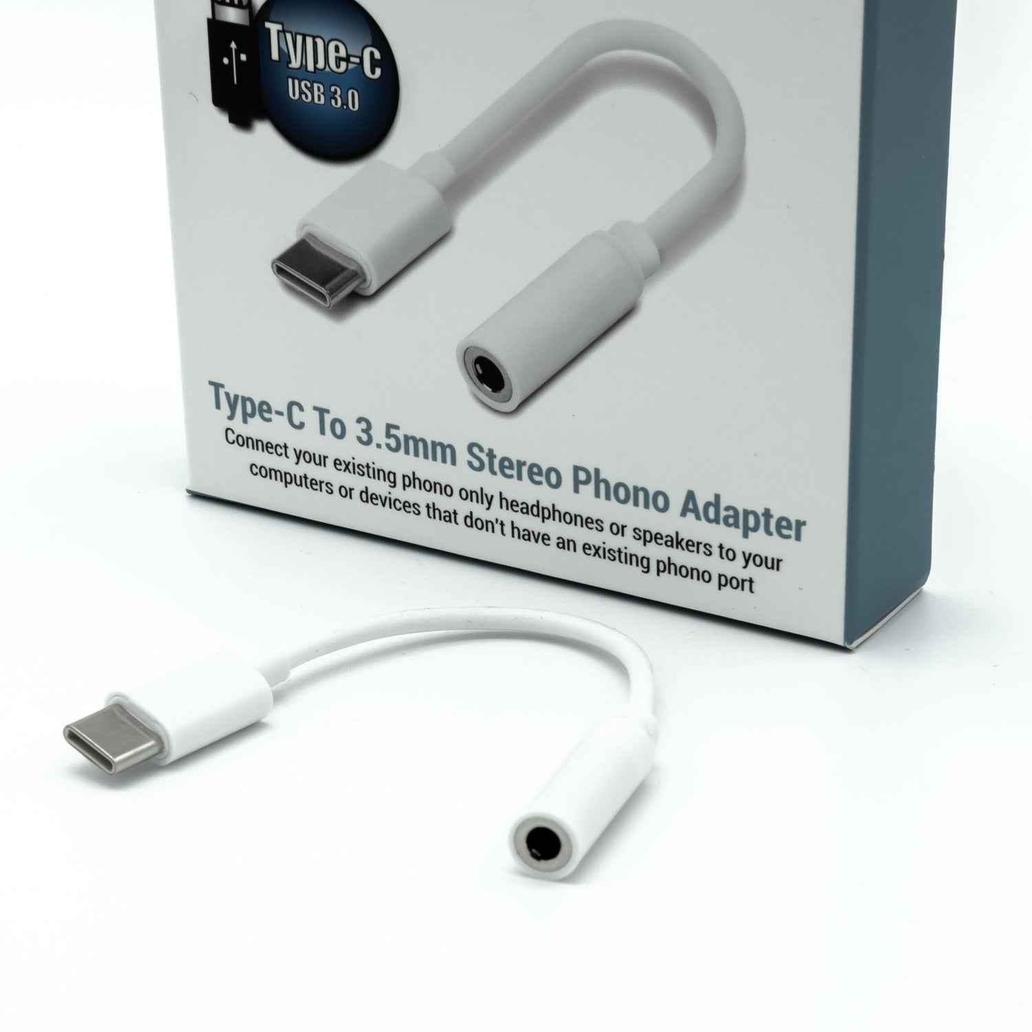 USB3.0 Type-C to 3.5mm Audio Phono Jack Adapter - Netbit UK