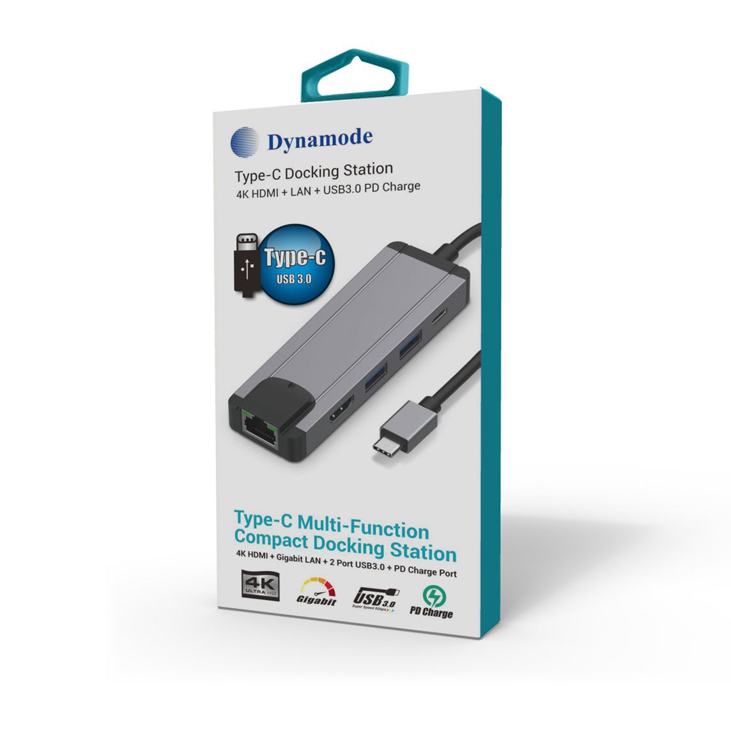 USB3.0 Type-C Dock Station with 2 x USB3.0, HDMI, Gigabit Ethernet & PD Charge Port -Netbit UK