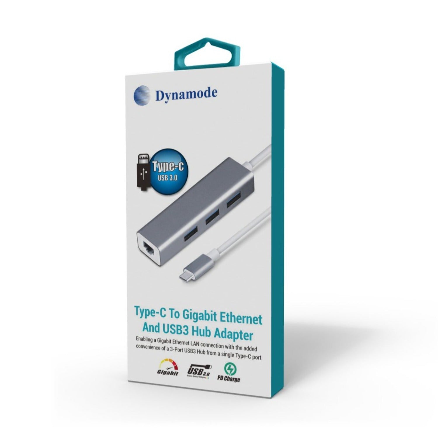 USB Type-C to Gigabit LAN and USB3 Hub Adapter - Netbit UK