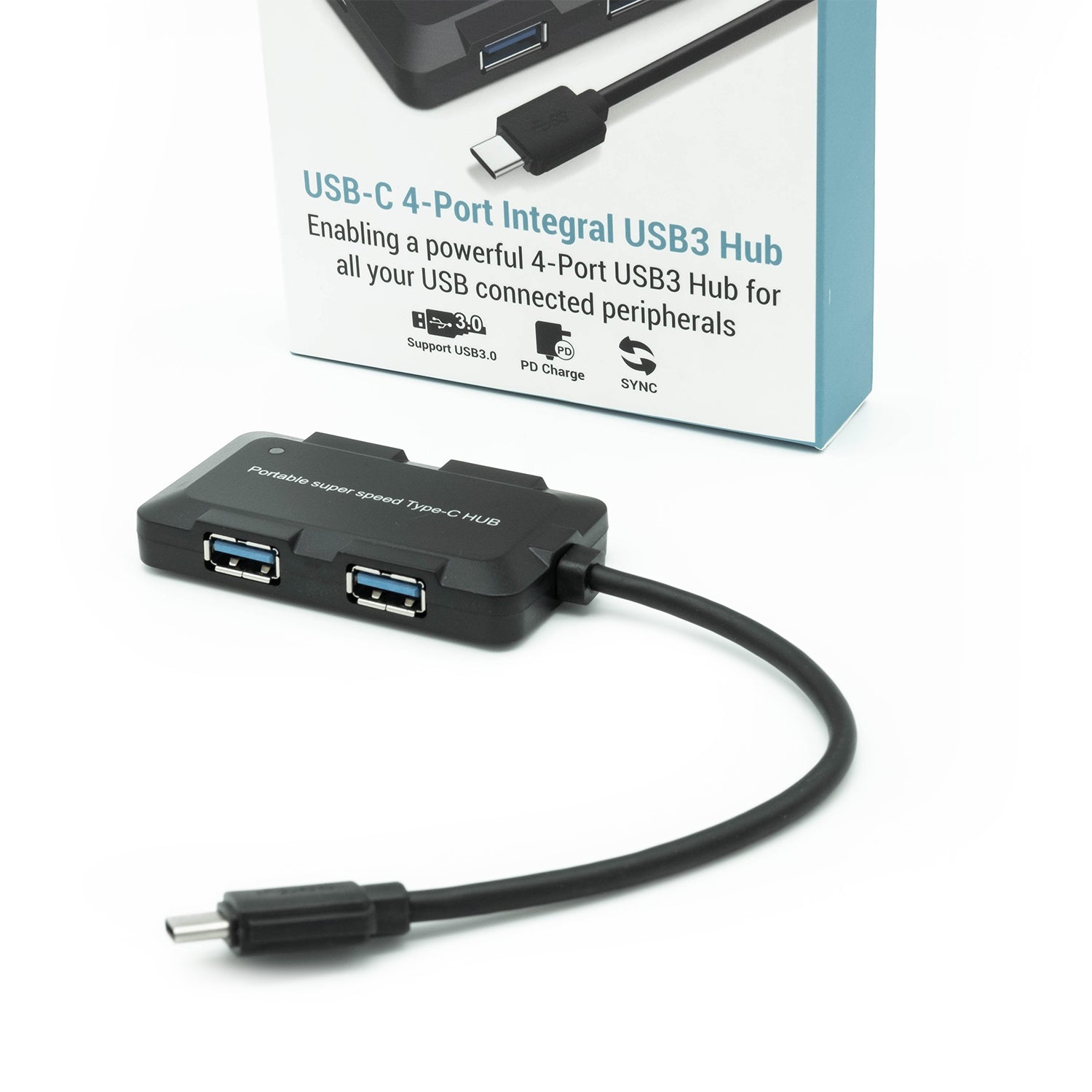 USB3.0 Type-C to 4 Port USB3.0 Hub - Netbit UK