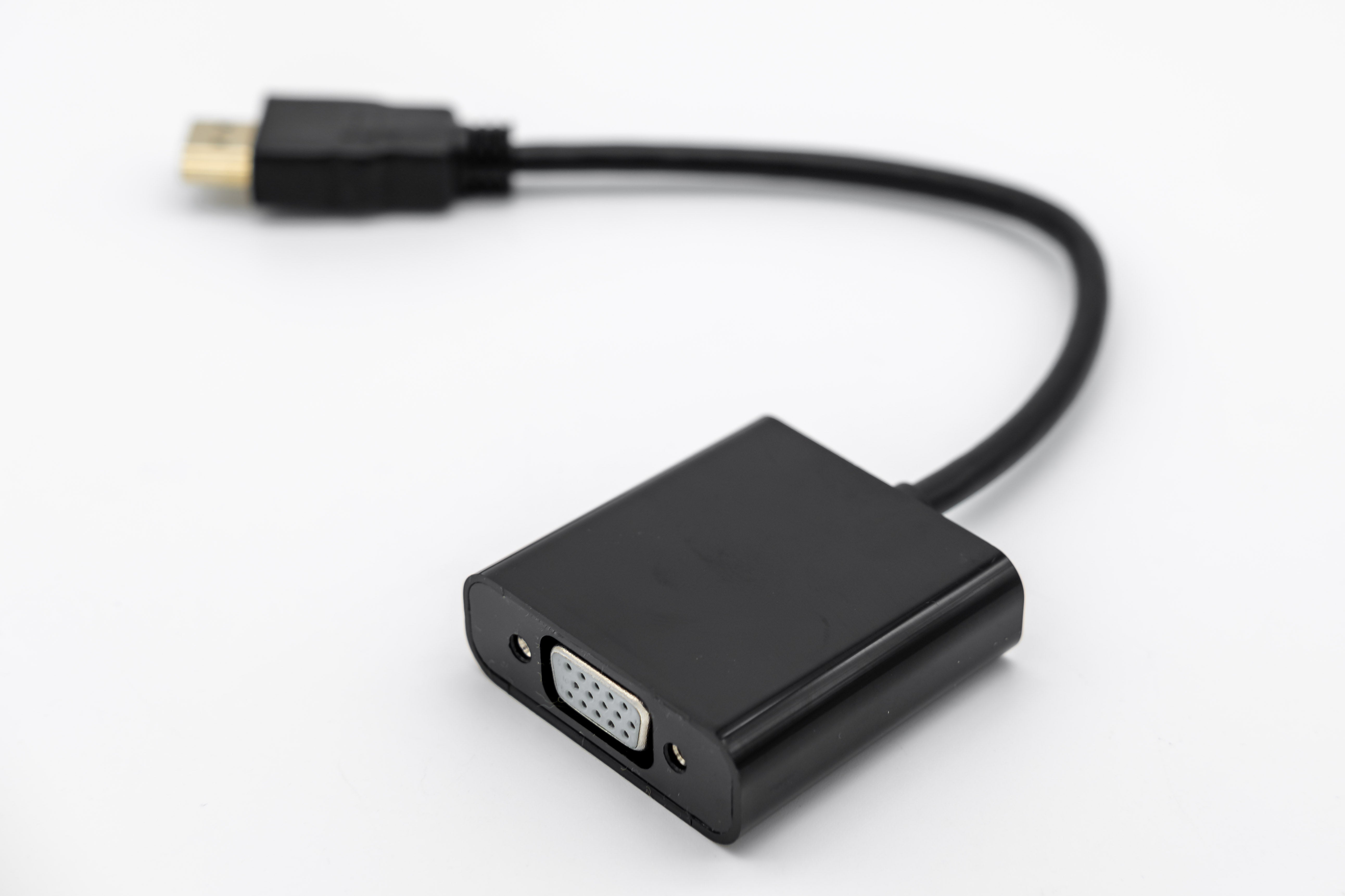 HDMI Male to VGA Female Adaptor with AUX - Netbit UK