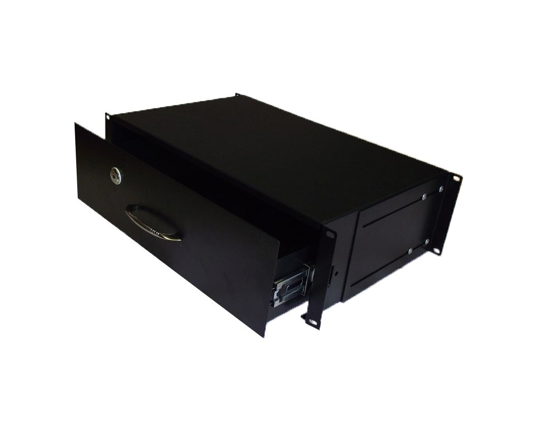 Data Cabinet Accessories - 19" Rackmount 2U Lockable Draw - Netbit UK