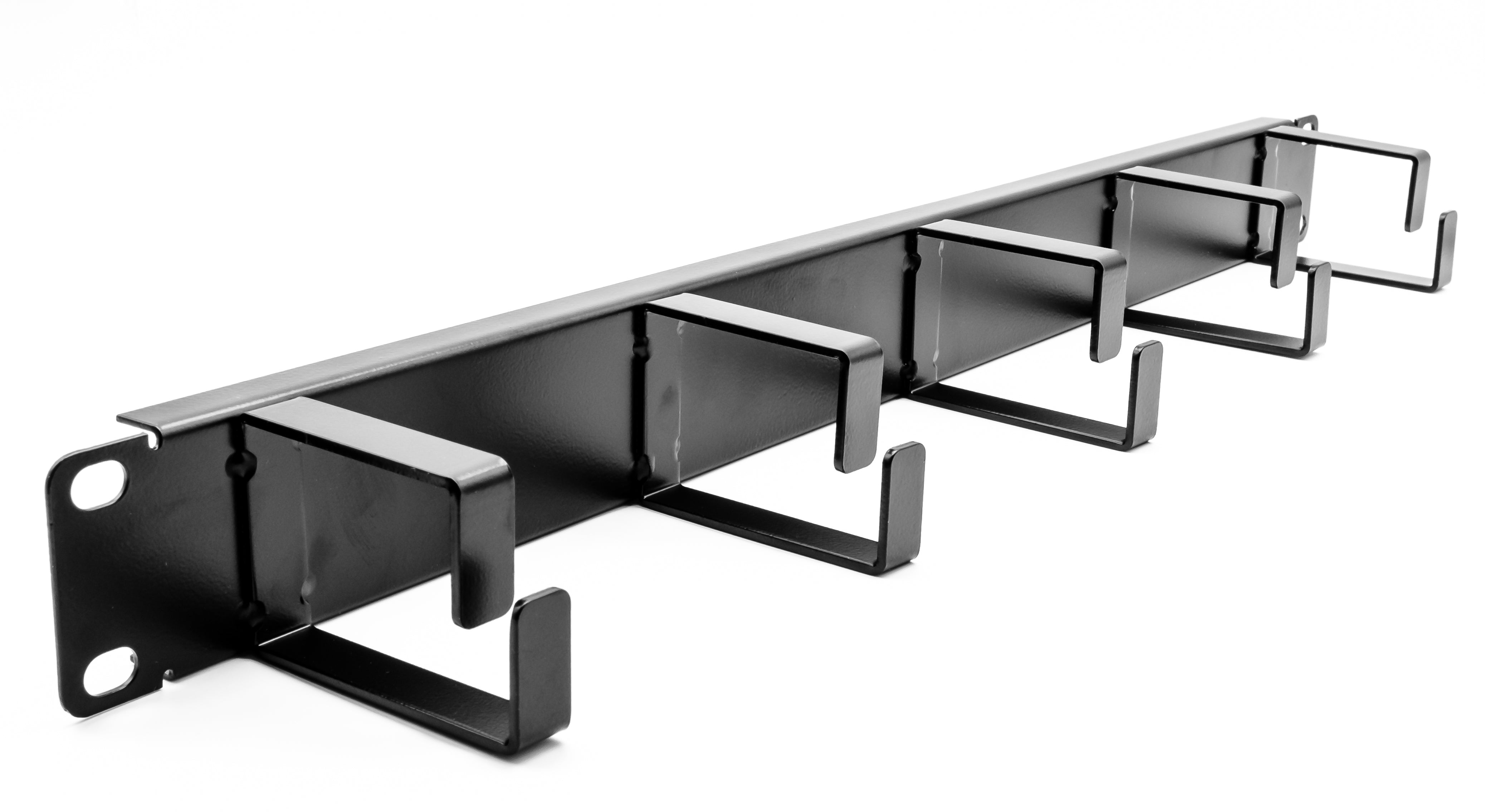 1U 19" Cable Management Bar / Panel with 5 Rings (Universal) - Netbit UK