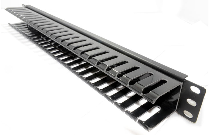 1U 19" Cable Management Bar / Panel - Trunking Type (Universal) - Netbit UK