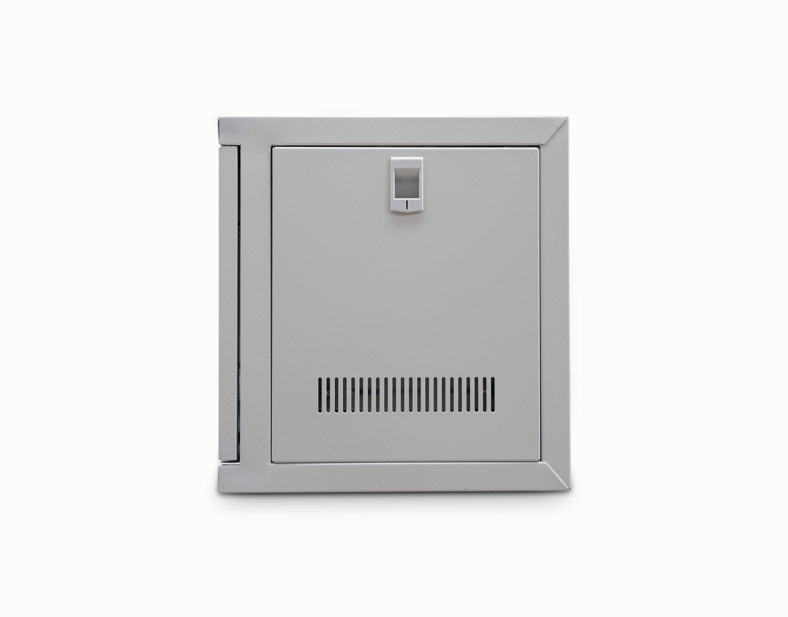 Right side view of a 6U 450mm 19" Wall Mount Network Cabinet in Grey showing its vented and removable right panel.