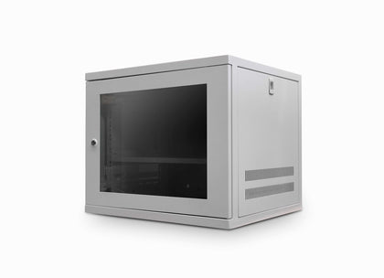 9u 550mm Deep Wall Data Cabinet - Grey - Netbit UK