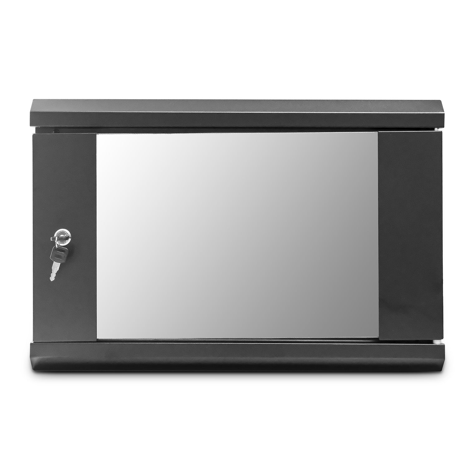 Front view of a 6U 450mm Deep Wall Mount Data Cabinet.