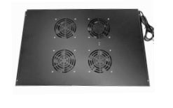 Data Cabinet Accessories - 4 Way Roof Mount Fan Tray for 1000mm deep Eco NetCab & ValuCab Server Cabinets - Netbit UK