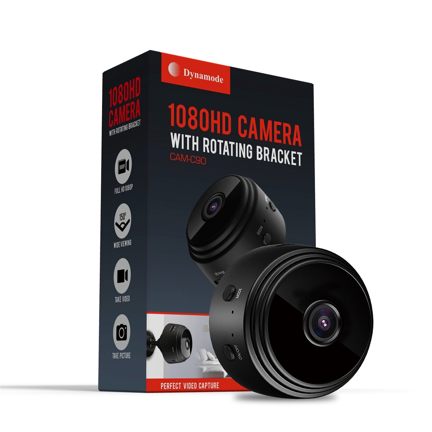 WIFI CCTV IP 1080P HD Wireless Mini Camera with a Micro SD Memory Card Slot - Netbit UK