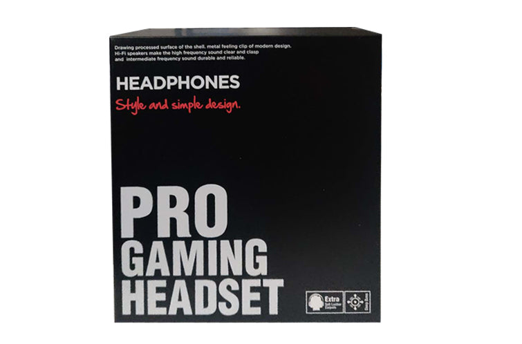 Box packaging of a Pro Gaming USB Stereo Headset with Mic - Netbit UK
