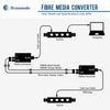 100Base-T to 100BASE-FX Multimode Fibre Media Converter, SC Connector (up to 2000m) (INSIXTMC100SC)