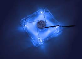 140mm LED Case Fan, 4-Pin/3-Pin - Blue - Netbit UK