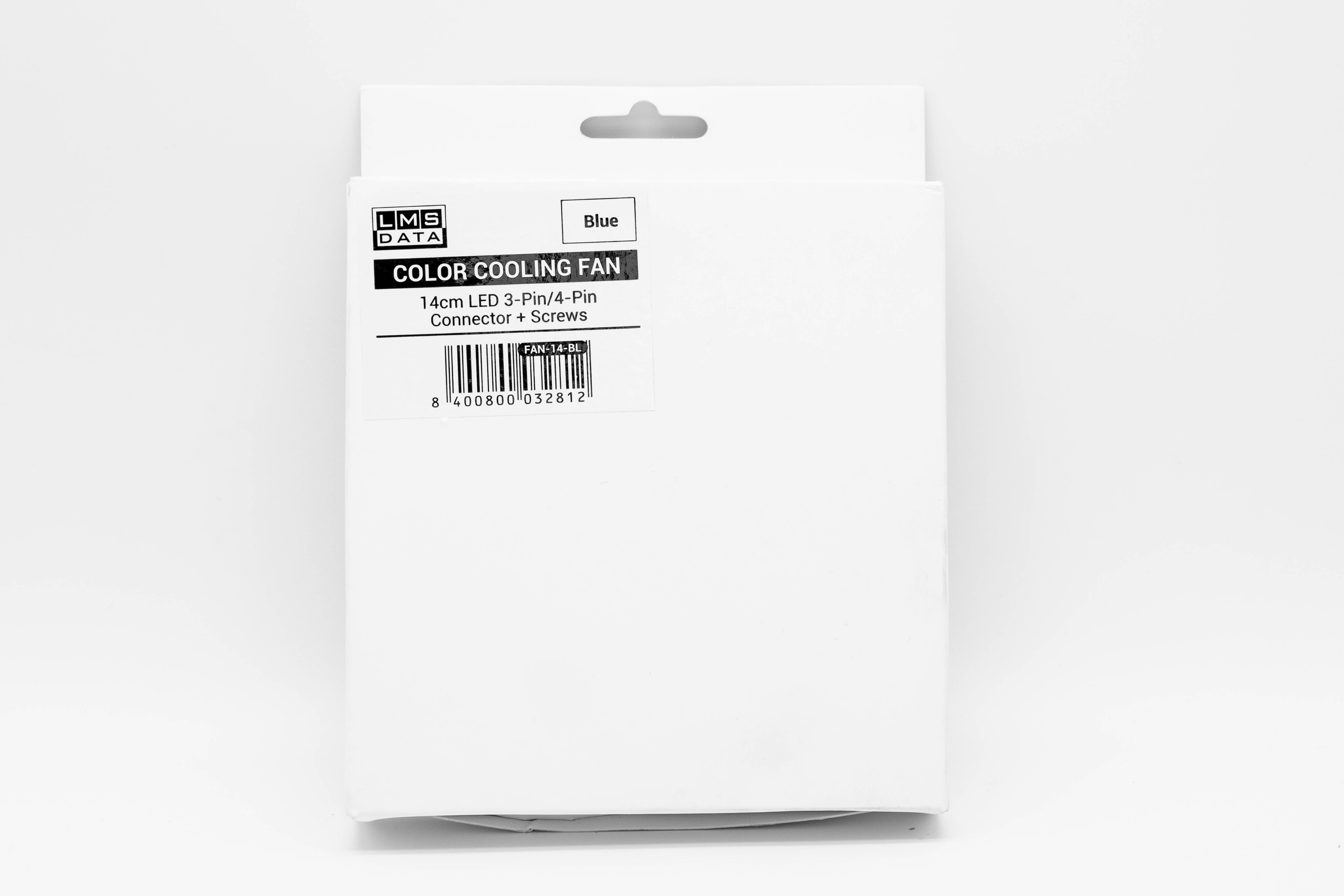 140mm LED Case Fan, 4-Pin/3-Pin - Blue - Netbit UK