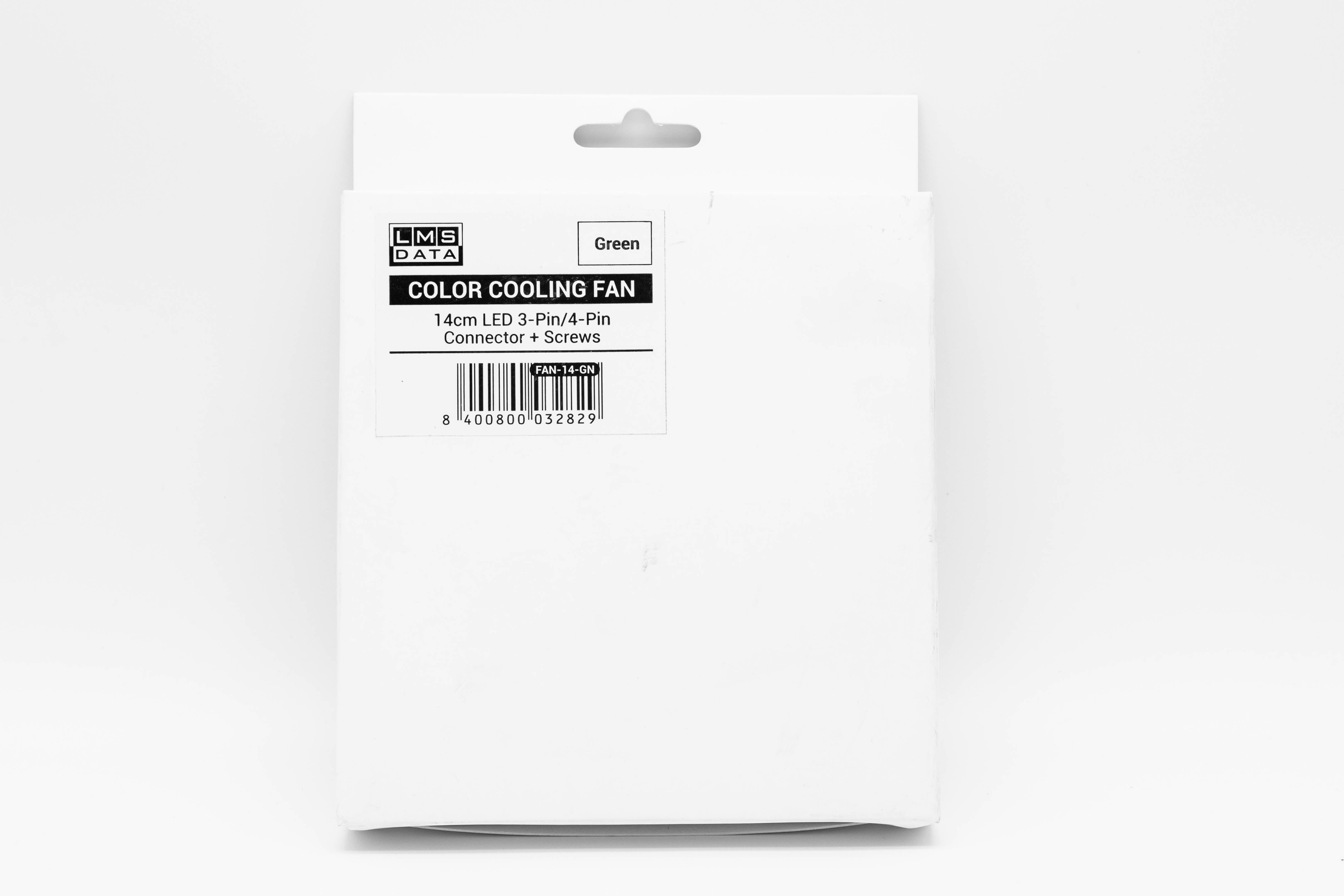 140mm LED Case Fan, 4-Pin/3-Pin - Green - Netbit UK