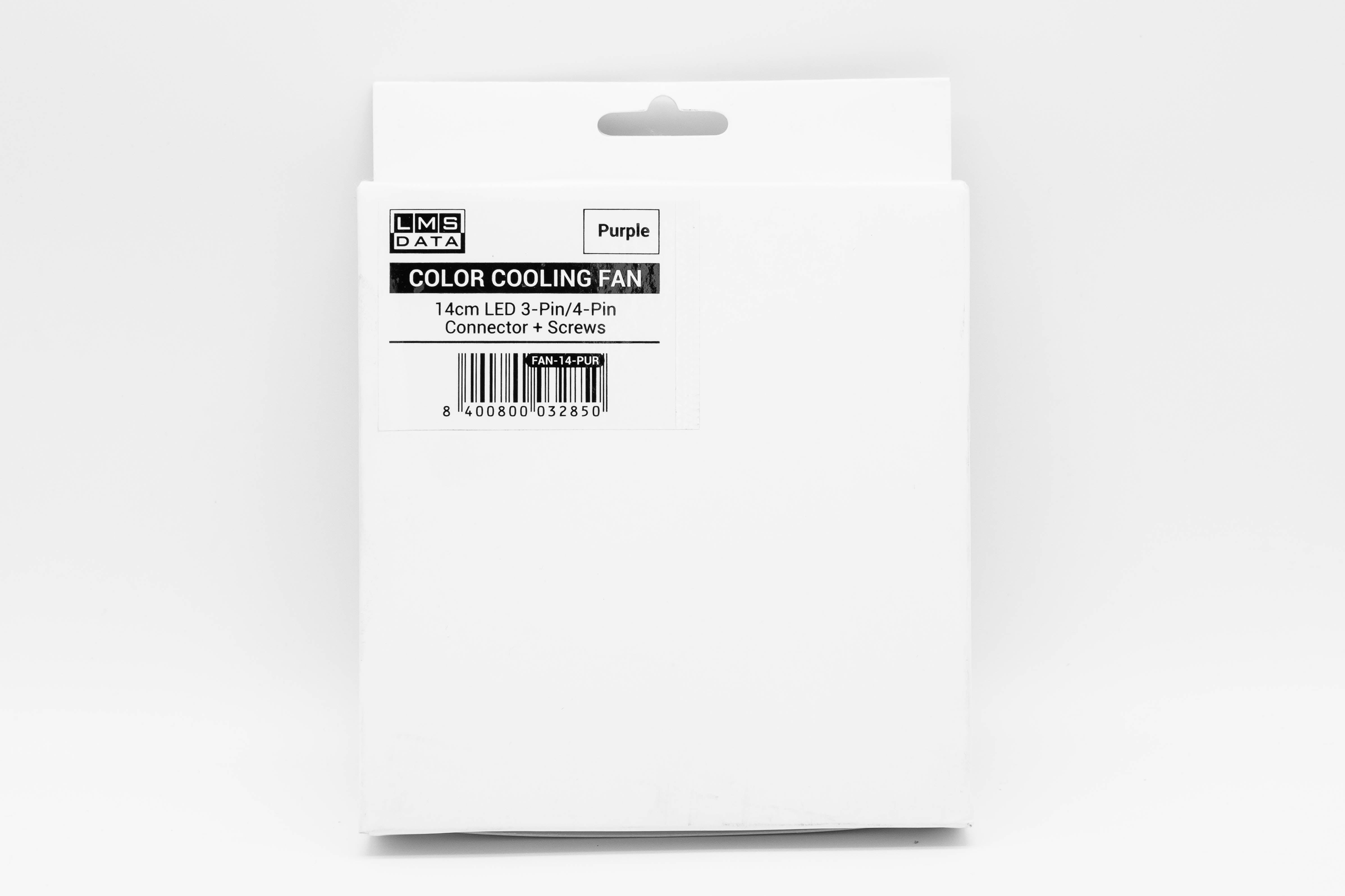 140mm LED Case Fan, 4-Pin/3-Pin - Purple - Netbit UK