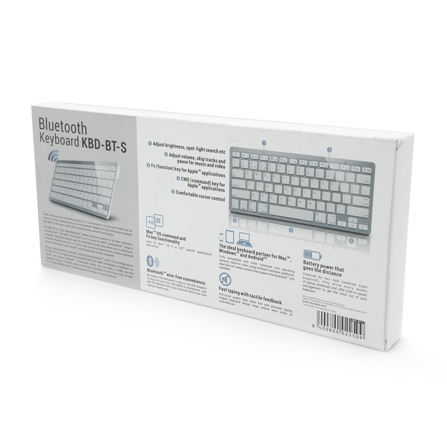 Dynamode Bluetooth Mini Keyboard for your Tablet and Digital Devices- Netbit UK