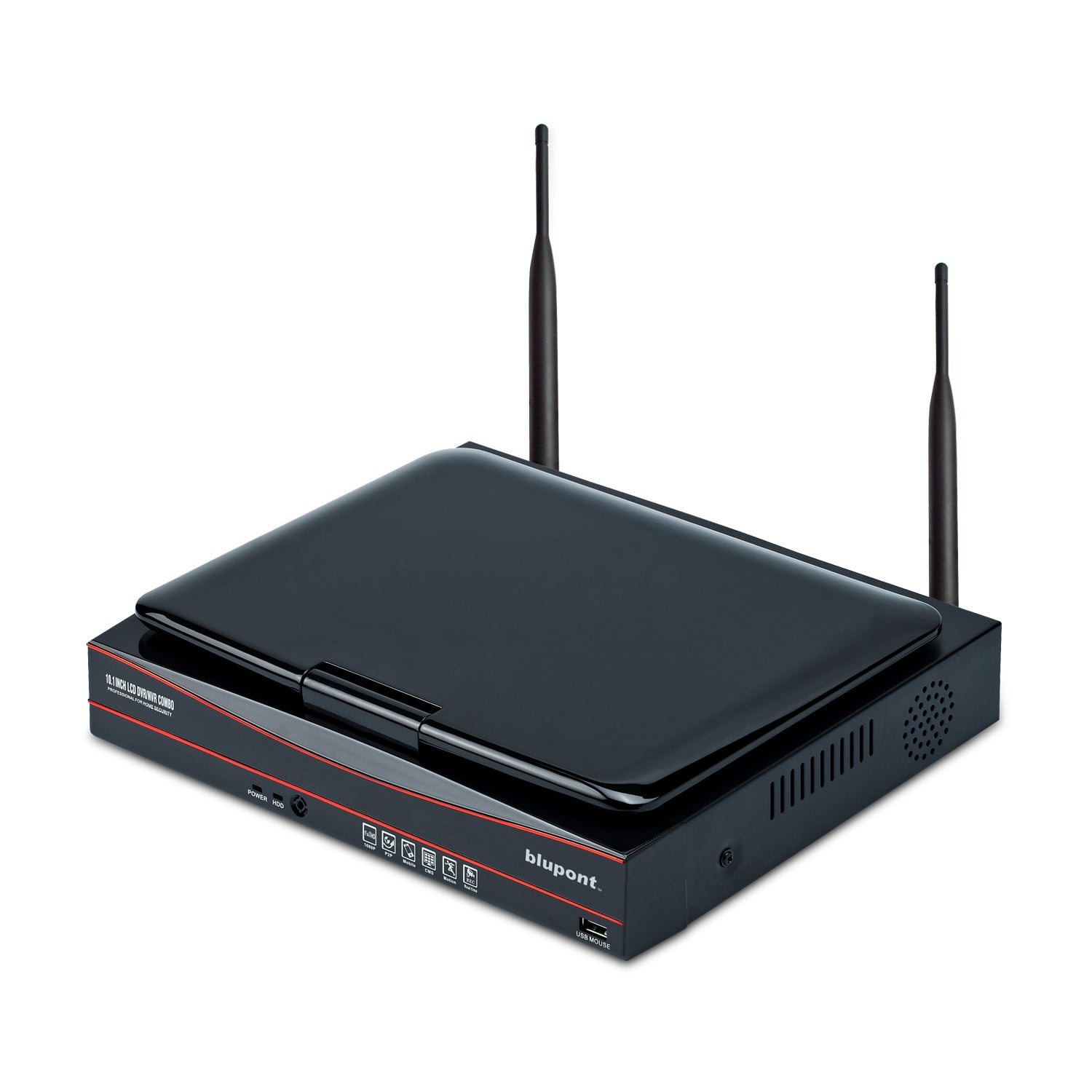 4-Channel NVR Kit with Colour LCD Display and 4 CCTV Cameras - Netbit UK