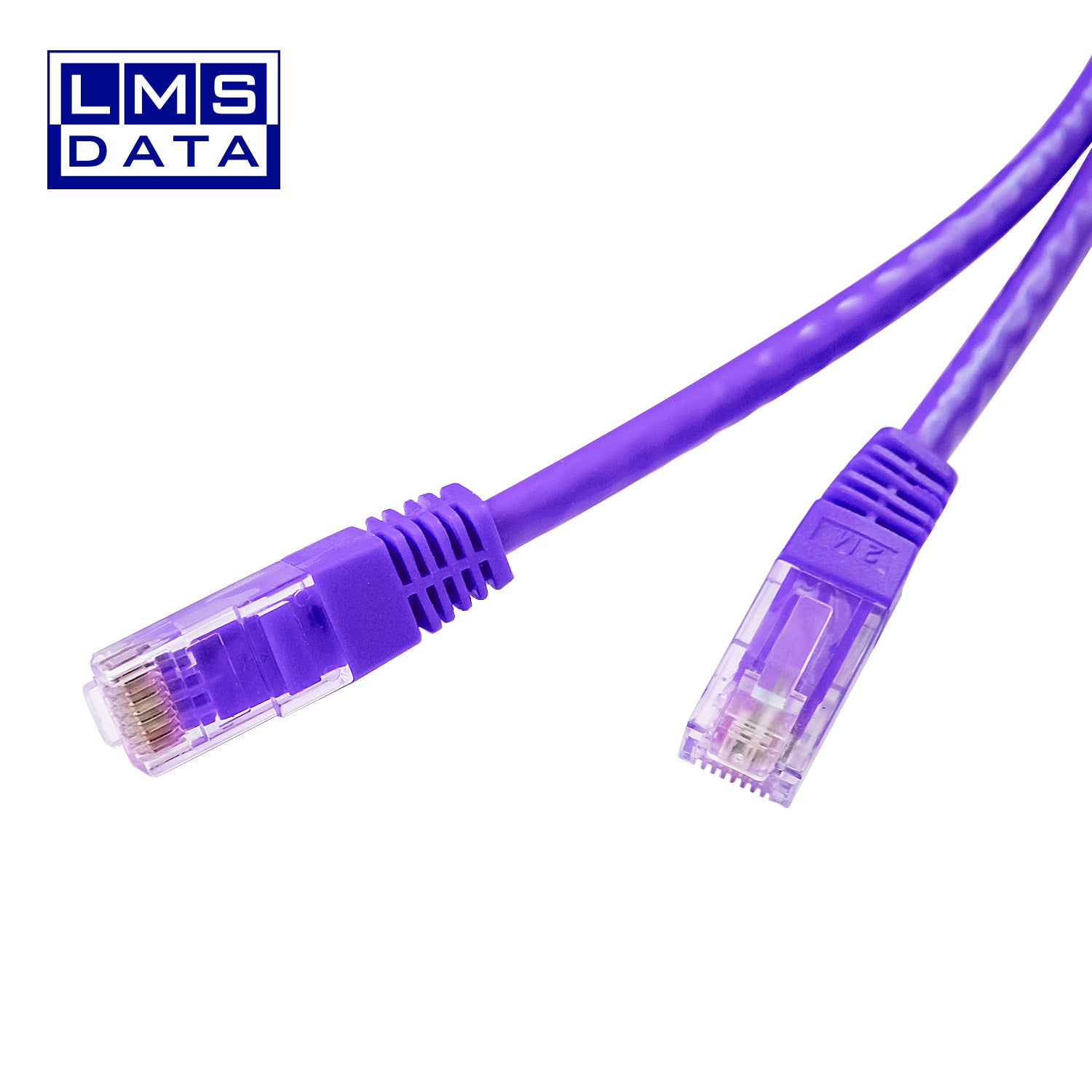 2m patch cord purple-2.0m LMS Data Ethernet Cat5e RJ45 UTP Patch cable cord - Netbit UK