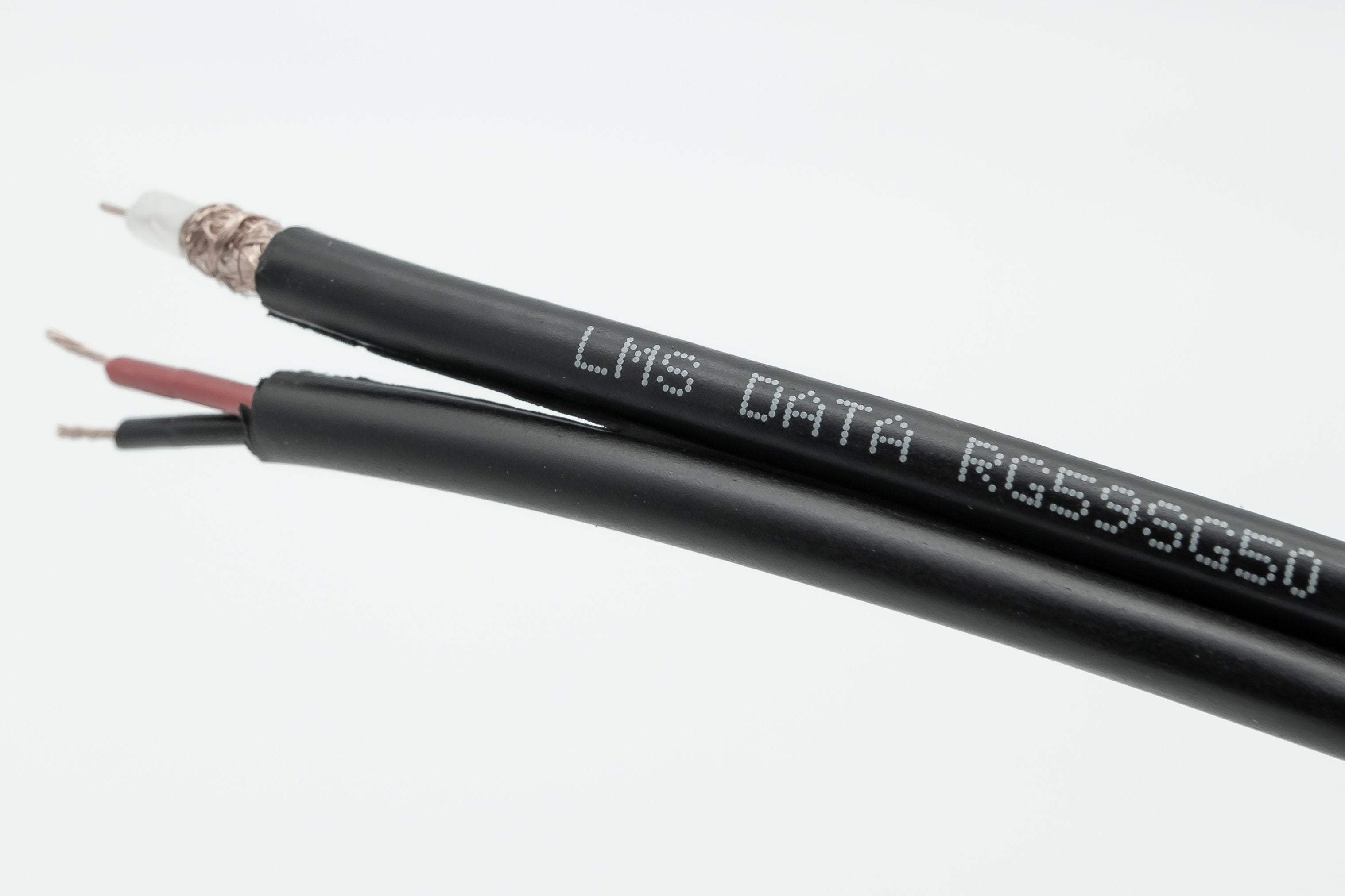 best cctv rg59 shotgun cable ,500M RG59 Full Copper CCTV Shotgun Video/Power Reel (Black)- Netbit UK