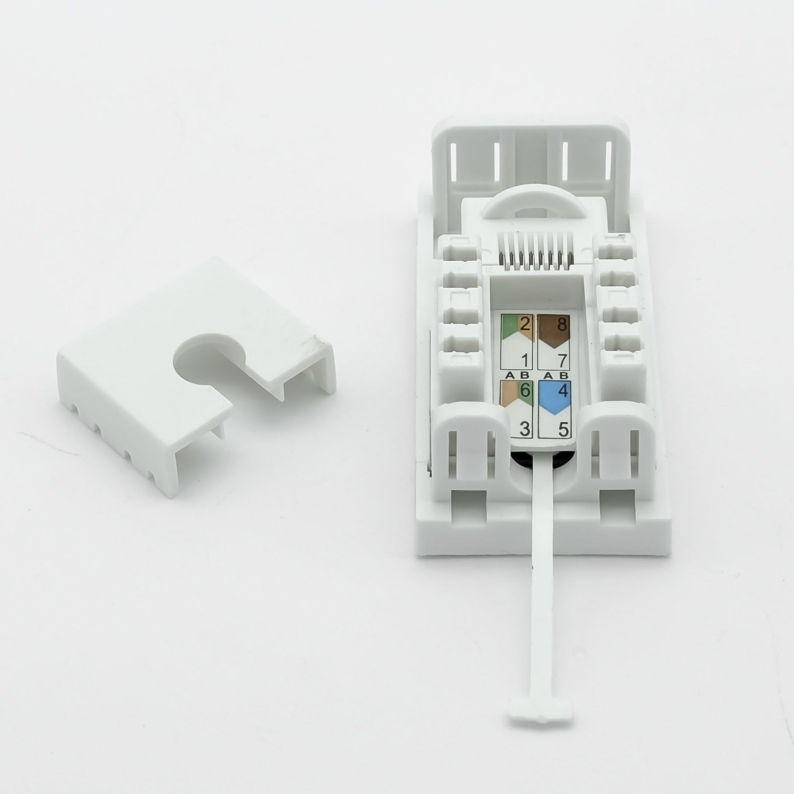 Low Profile CAT6 RJ45 Module (w/Flip Name Plate) - Netbit UK