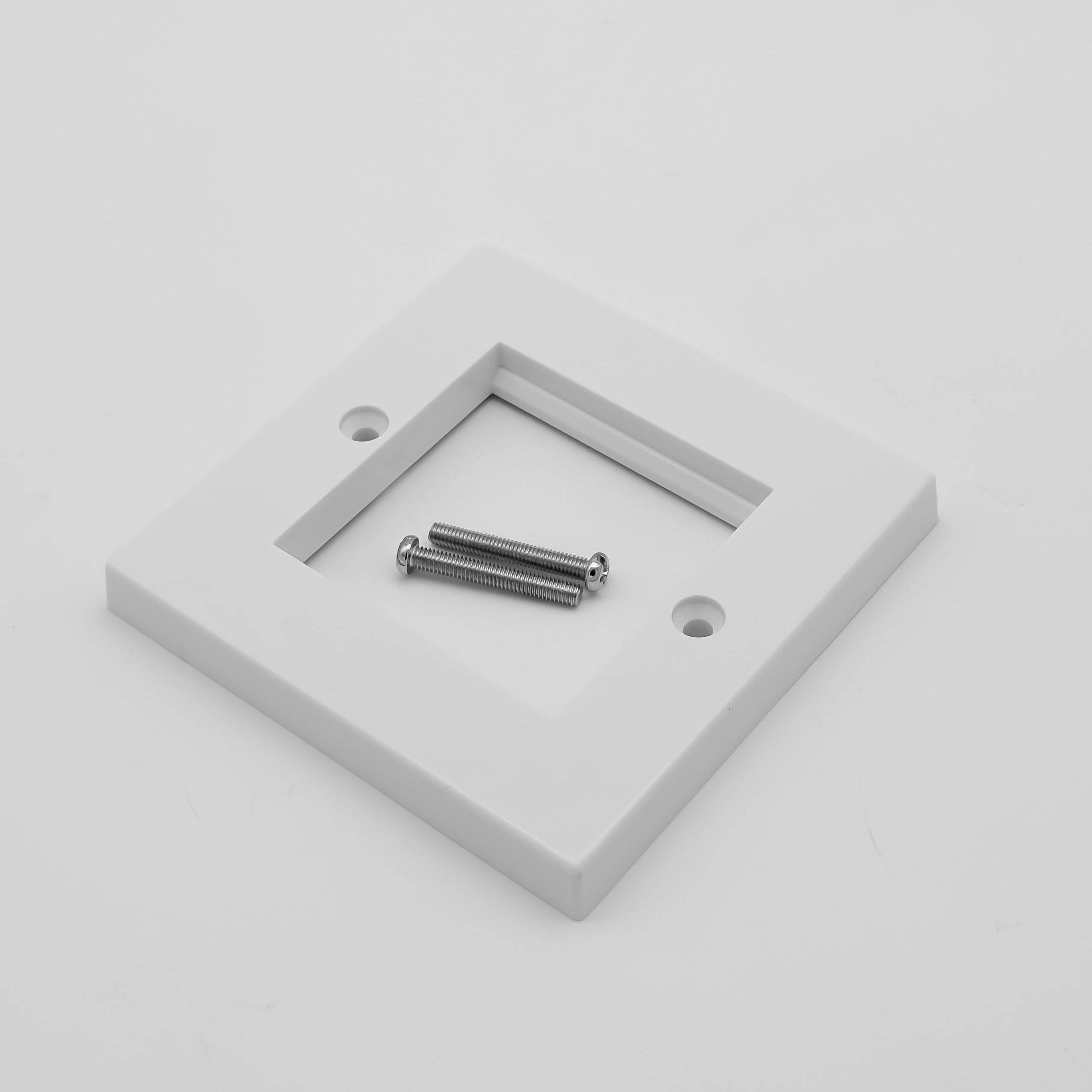 cable faceplate - Low Profile Single Gang (2 Slot) Faceplate for 2 x Euro Modules - Black