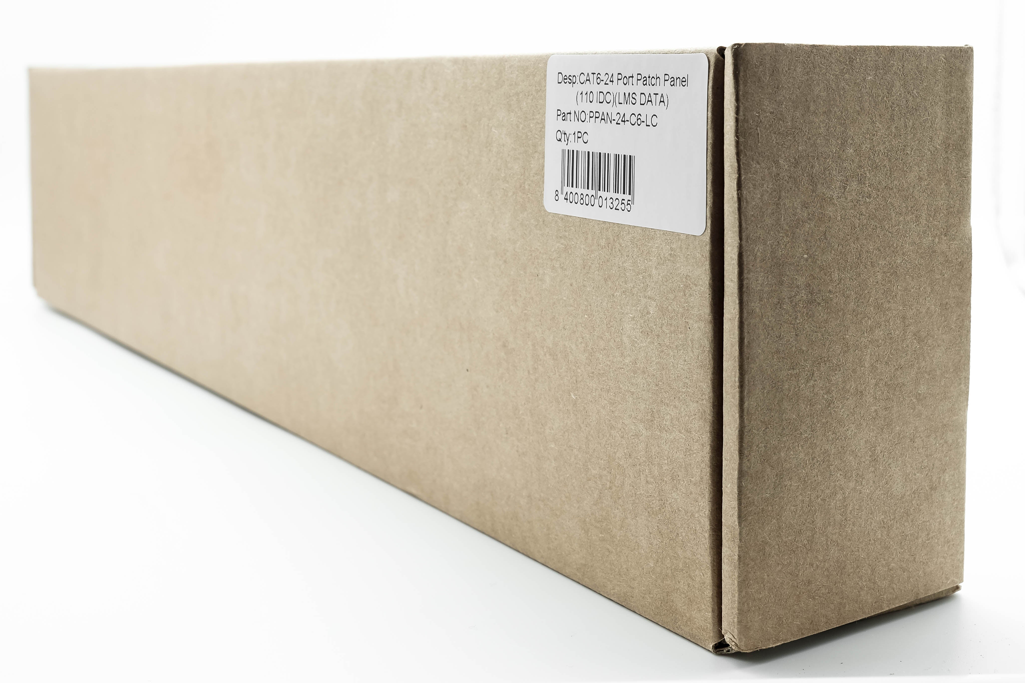 1U 19" 24 Port CAT6 Network RJ45 Patch Panel (UTP) 110 w/ Back Bar - Netbit UK