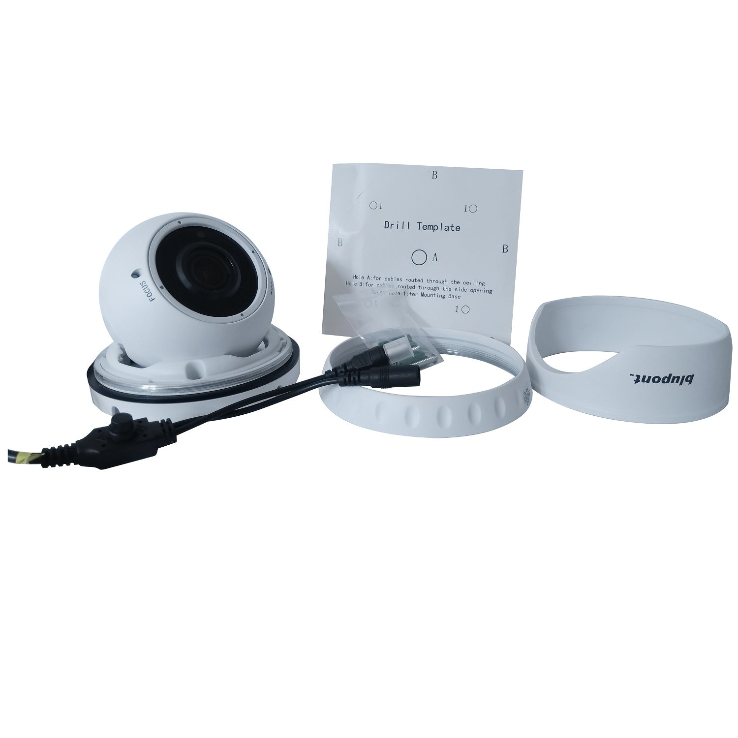 b-secure 2.1MP 1080P/960H 4in1 White Dome CCTV Camera - Varifocal - Netbit UK