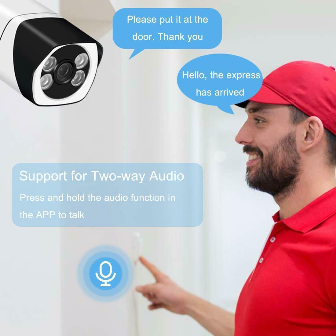 Wireless Outdoor Wifi IP Home Security CCTV Camera 1080P with 2 Antennas - Netbit UK