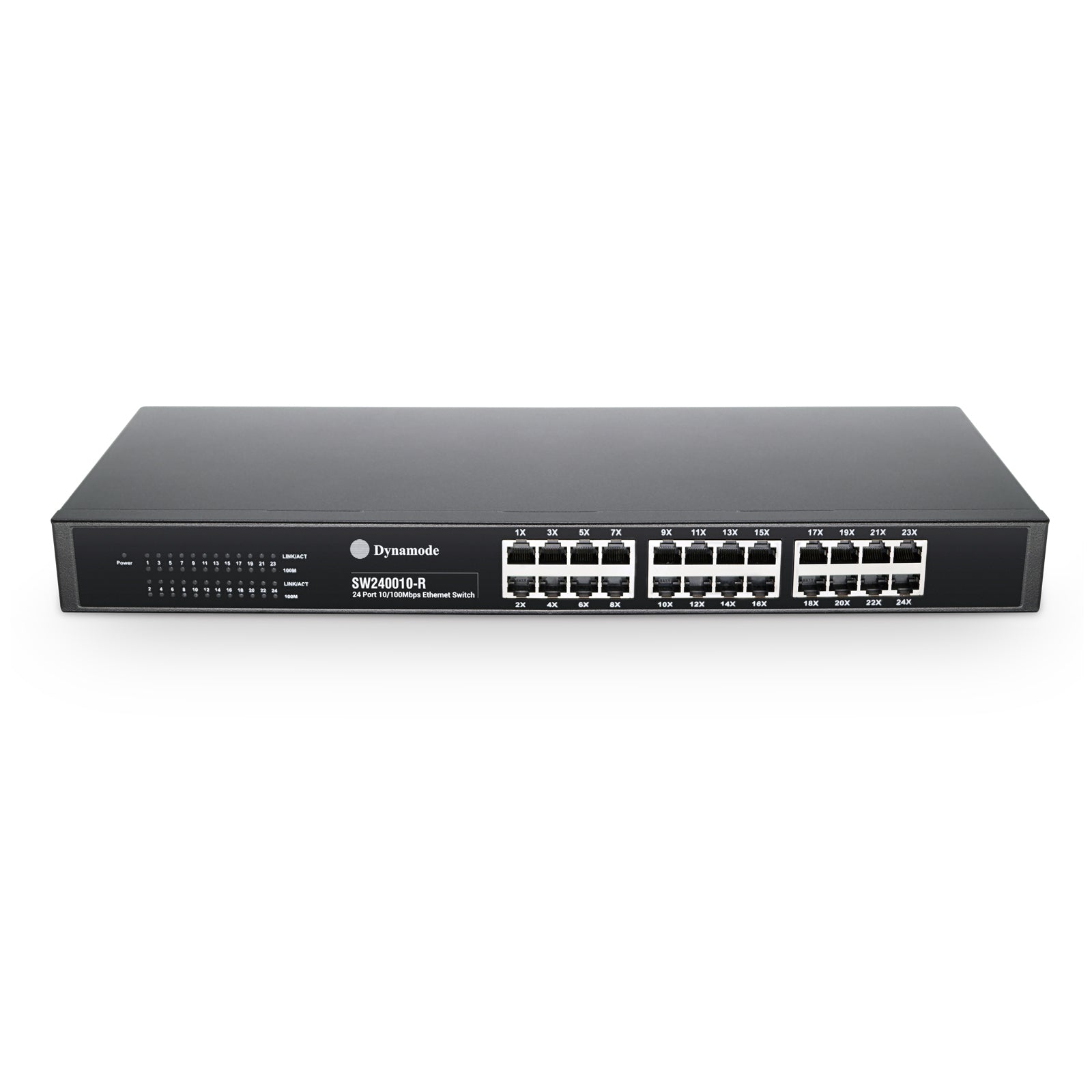 24 Port 10/100 NWAY Fast Ethernet Switch - 19" Rackmount (1U) - Netbit UK