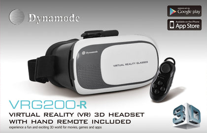 VR Headest + Remote - 3D Virtual Reality using your phone - Netbit UK