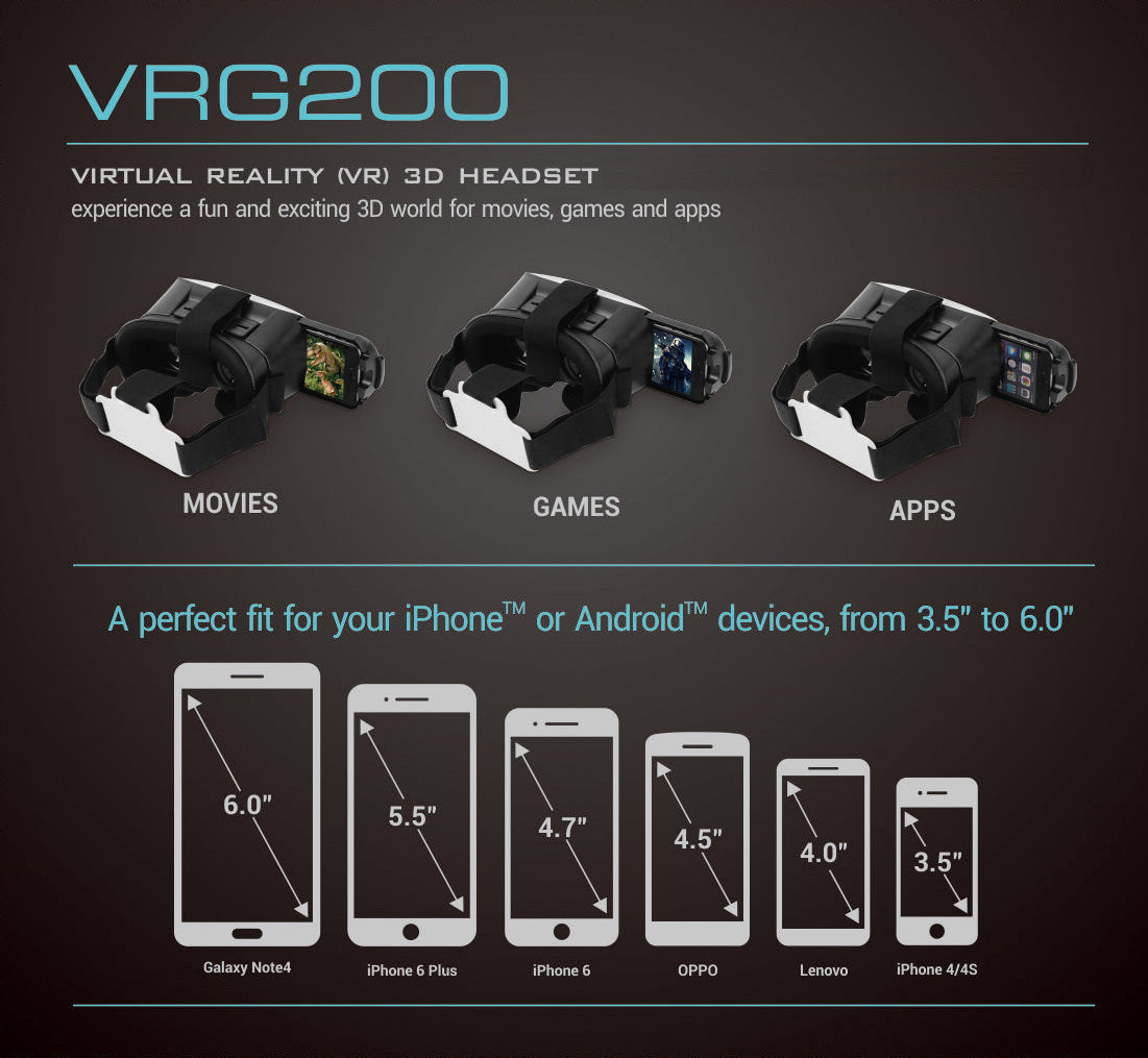 VR Headest - 3D Virtual Reality using your Phone! - Netbit UK
