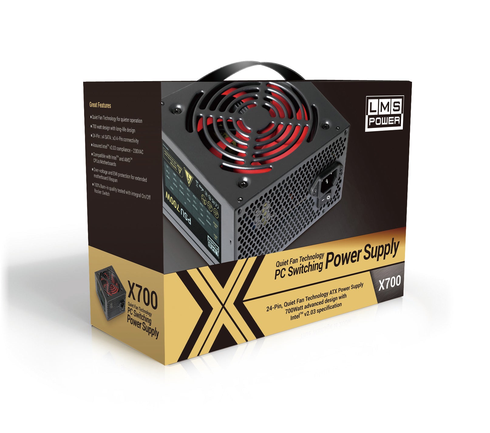 ATX 700w PSU / Power Supply Unit - X Series - Netbit UK