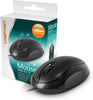 USB Optical Mouse - 3/4 Size - Black- Netbit UK