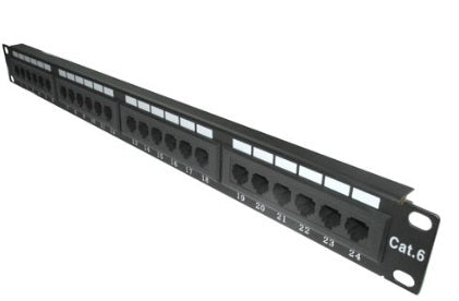 Wall Mount Data Cabinet | 6U 400mm + 6 Way 19" PDU + 24 Port Cat 6 Patch Panel Bundle