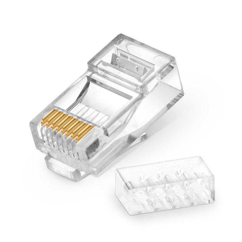 RJ45 Network Connector Plug CAT6 Crimp End (2 Part)