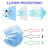 3 Layer / 3 Ply Disposable Face Mask (Pack of 10)