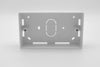 Double Gang Back Box - 32mm deep - White