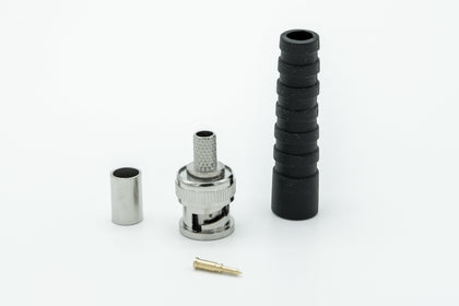 BNC CRIMP - 3 PIECE + PVC BOOT - Netbit UK